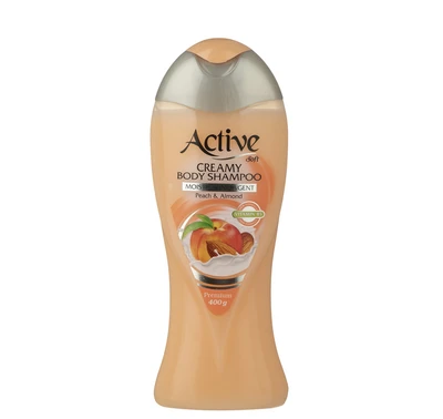 شامپو بدن کرمی اکتیو مدل Peach And Almond - قسطی