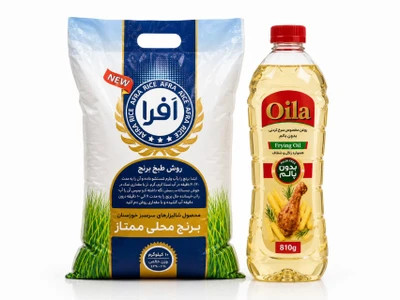 پک برنج عنبربو افرا 10 کیلویی + روغن 810گرمی اویلا _ قسطی