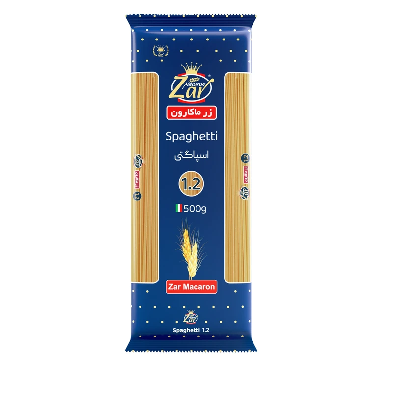 ماکارونی زر ماکارون قطر 1.2 مقدار 500 گرم - قسطی